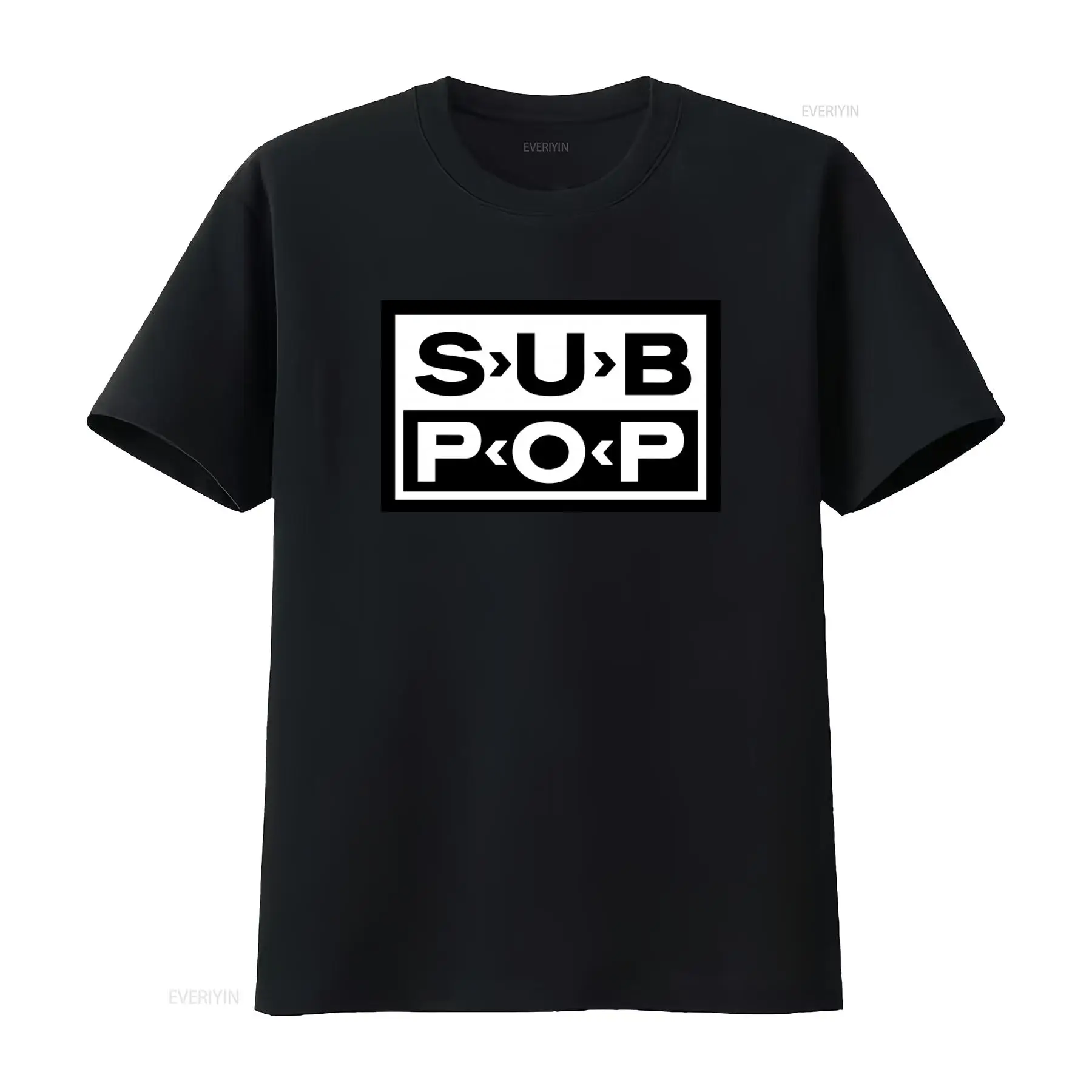 Vintage Fashion Logos - Sub Pop Logo T Shirt Black
