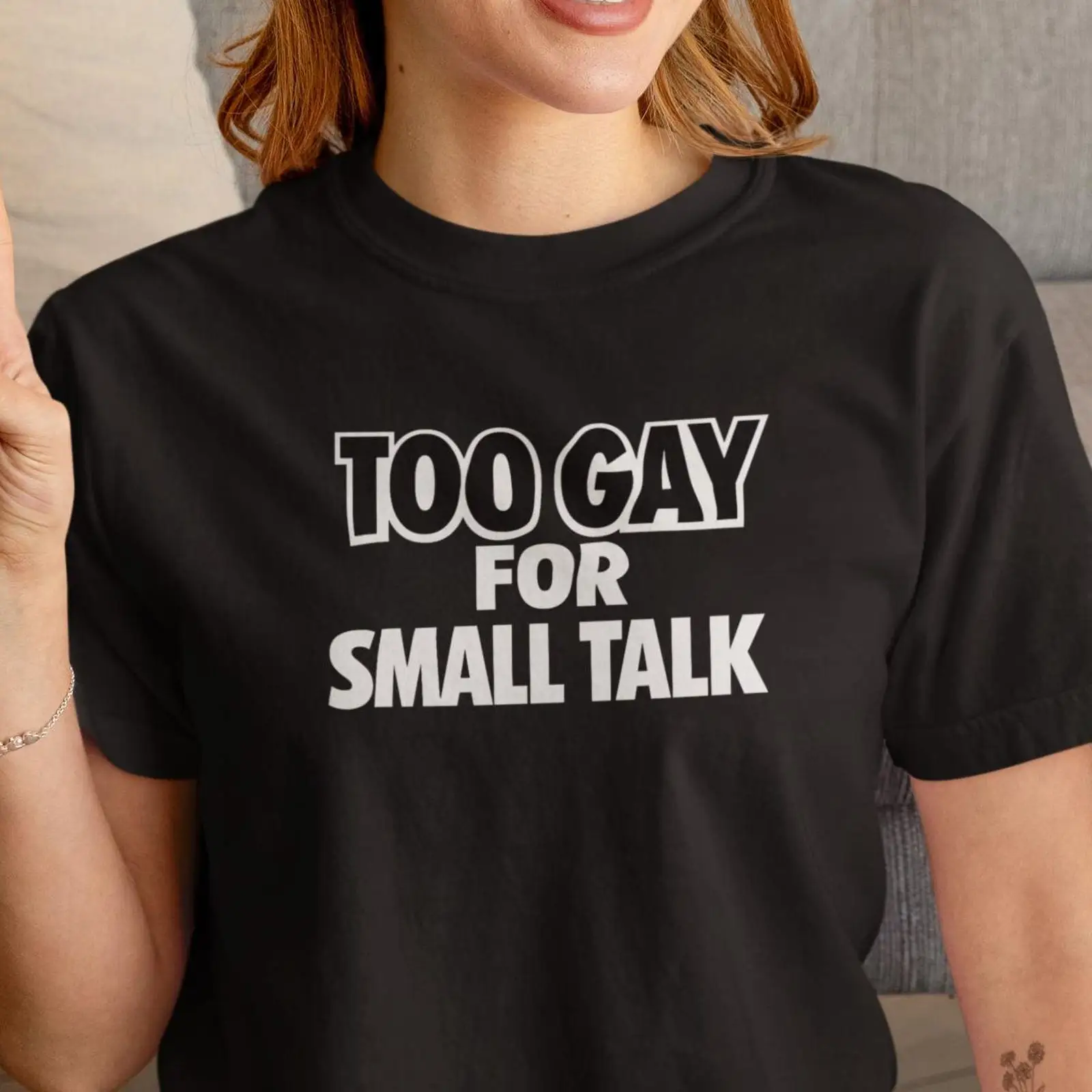 Vintage Queer Fashion - Too Gay For Small Talk T