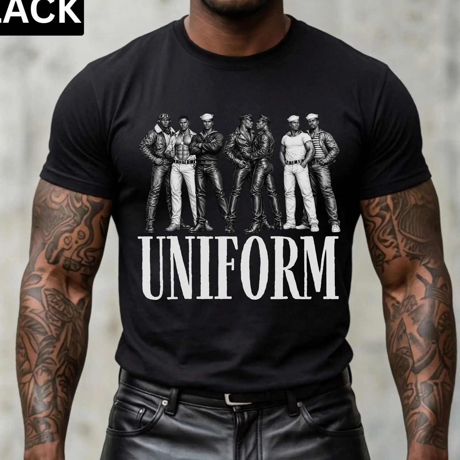 Vintage Queer Fashion - Tom Of Finland Inspired Uniform T