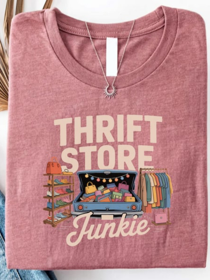 Thrift Vintage Fashion Usa - Vintage Thrift Store T-Shirt - a