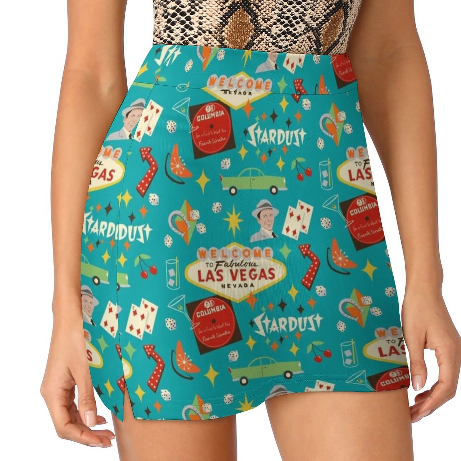 Vintage Fashion Las Vegas - Vintage Las Vegas Korean Fashion Skirt