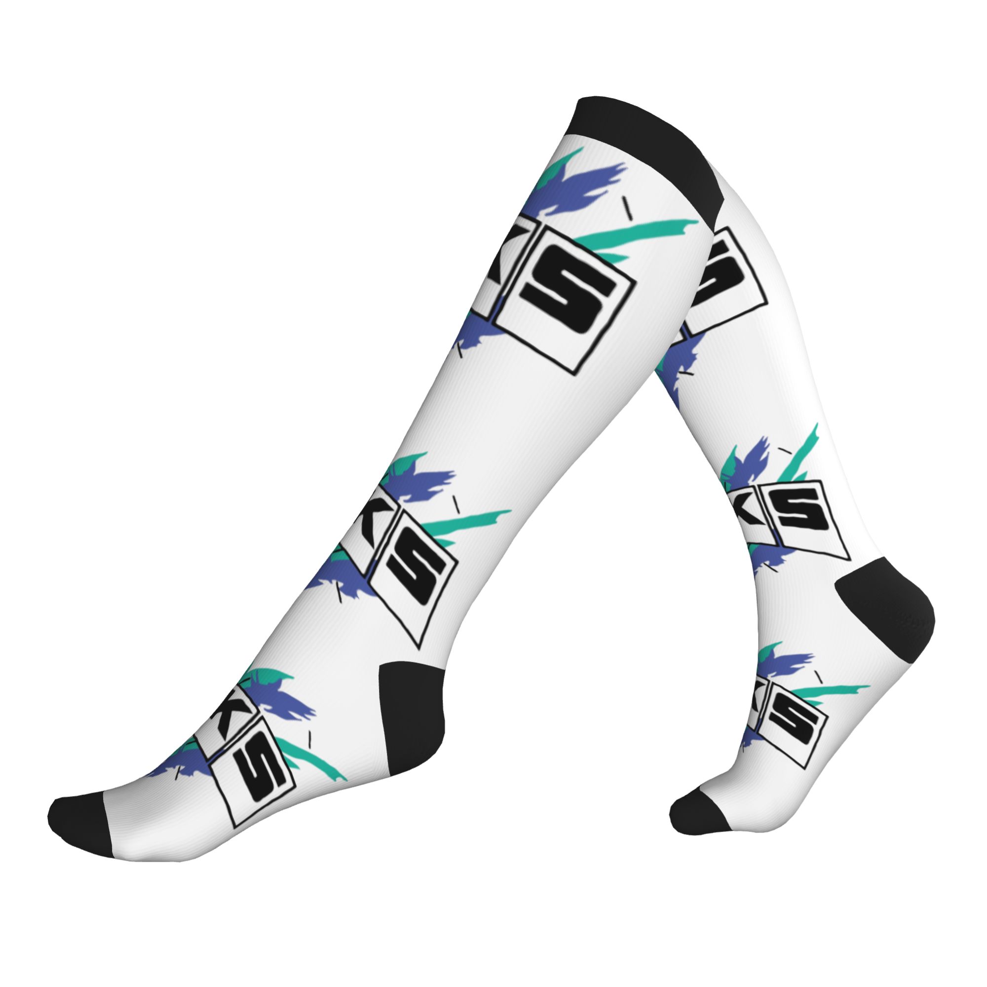 Vintage Fashion Prints - Fashion Print HKS Vintage Logo Socks