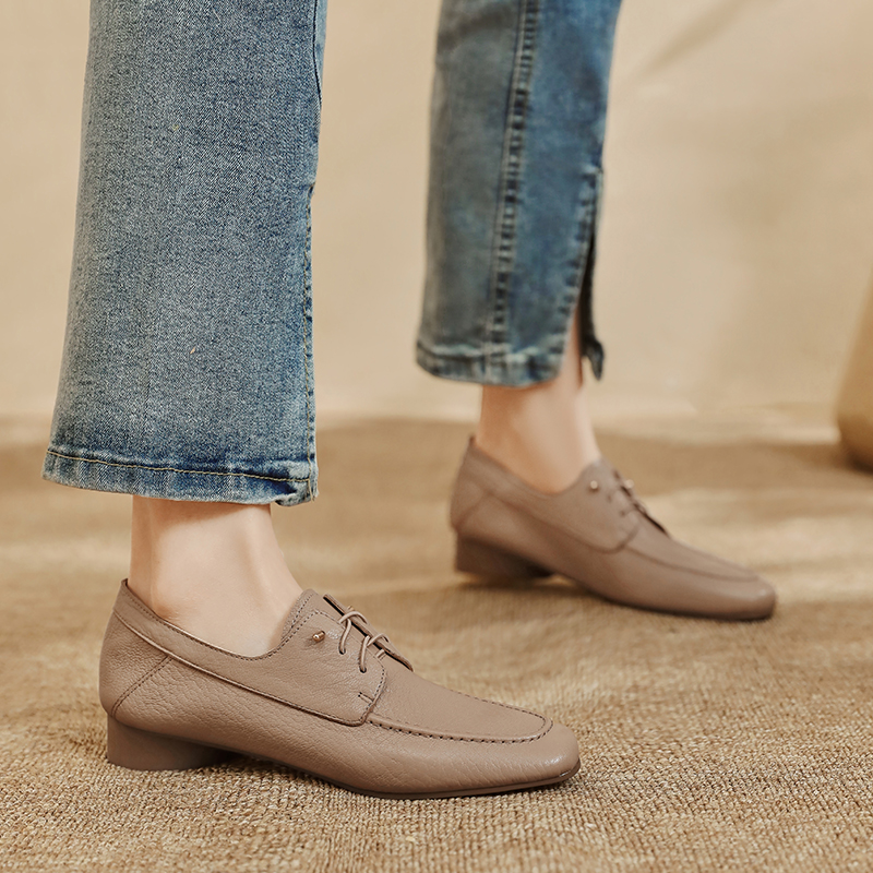 Vintage Fashion In 2026 - Women Casual Loafers Shoes Genuine Leather