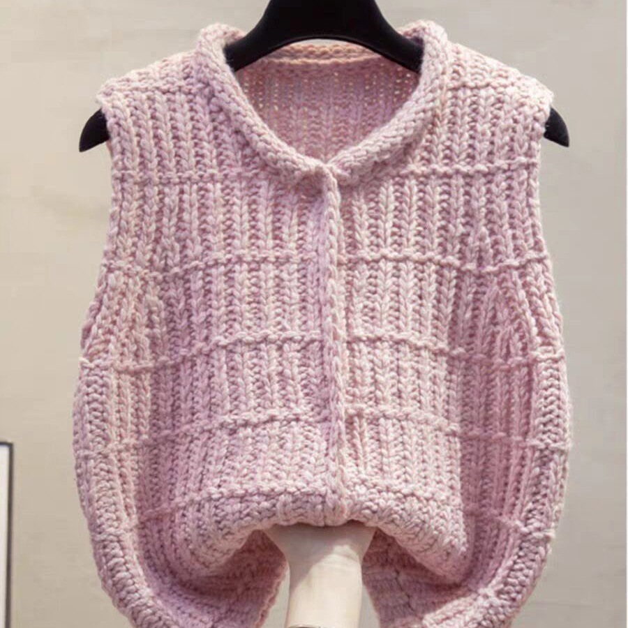Vintage Fashion Newtown - Fashionable Age Reducing Thick Line Cardigan