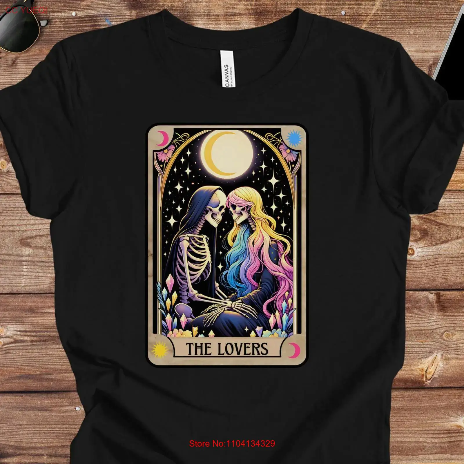 Vintage Queer Fashion - Pansexual Tarot Card T Shirt Flag