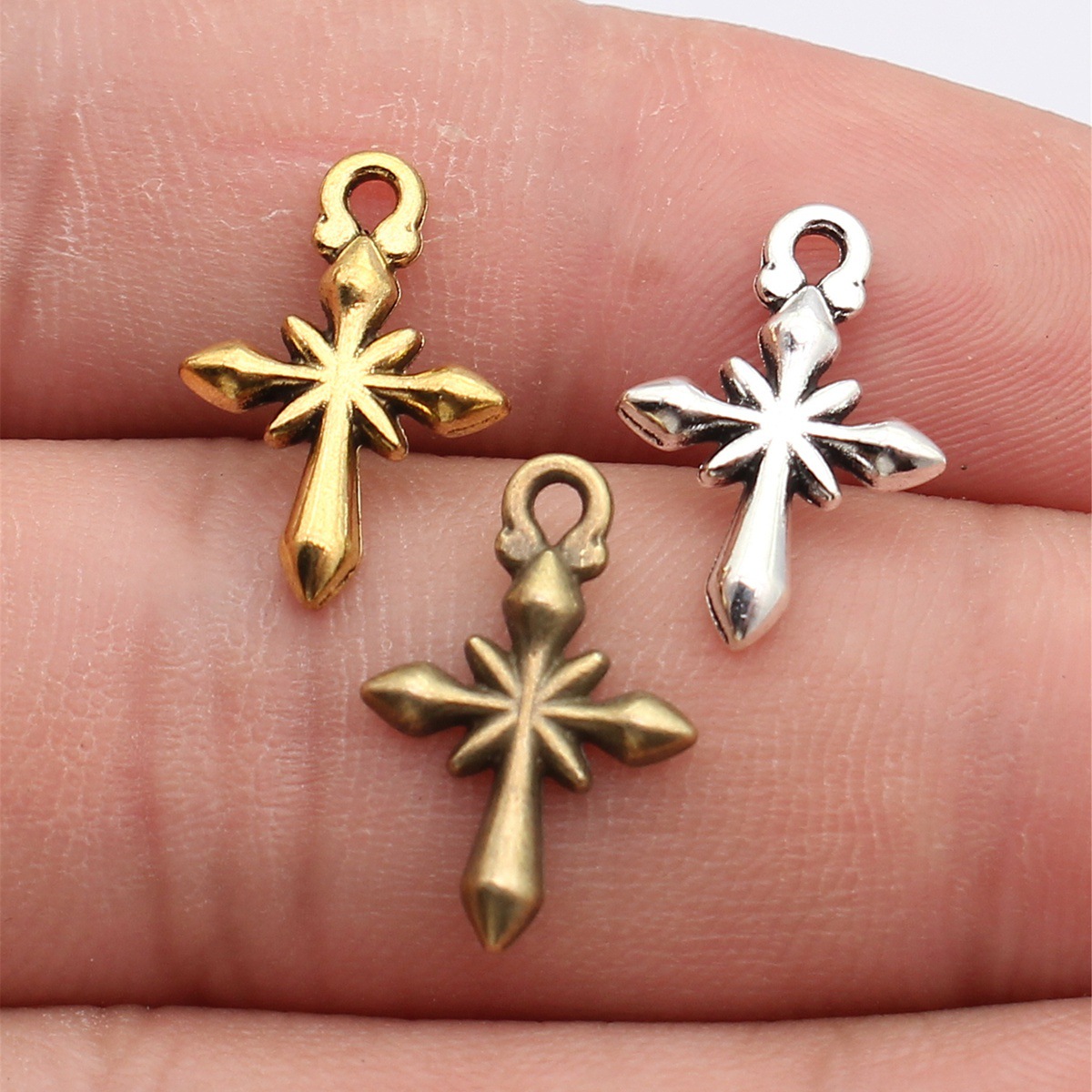 Vintage Fashion Nova - WYSIWYG 40pcs 18x12mm 3 Colors Antique
