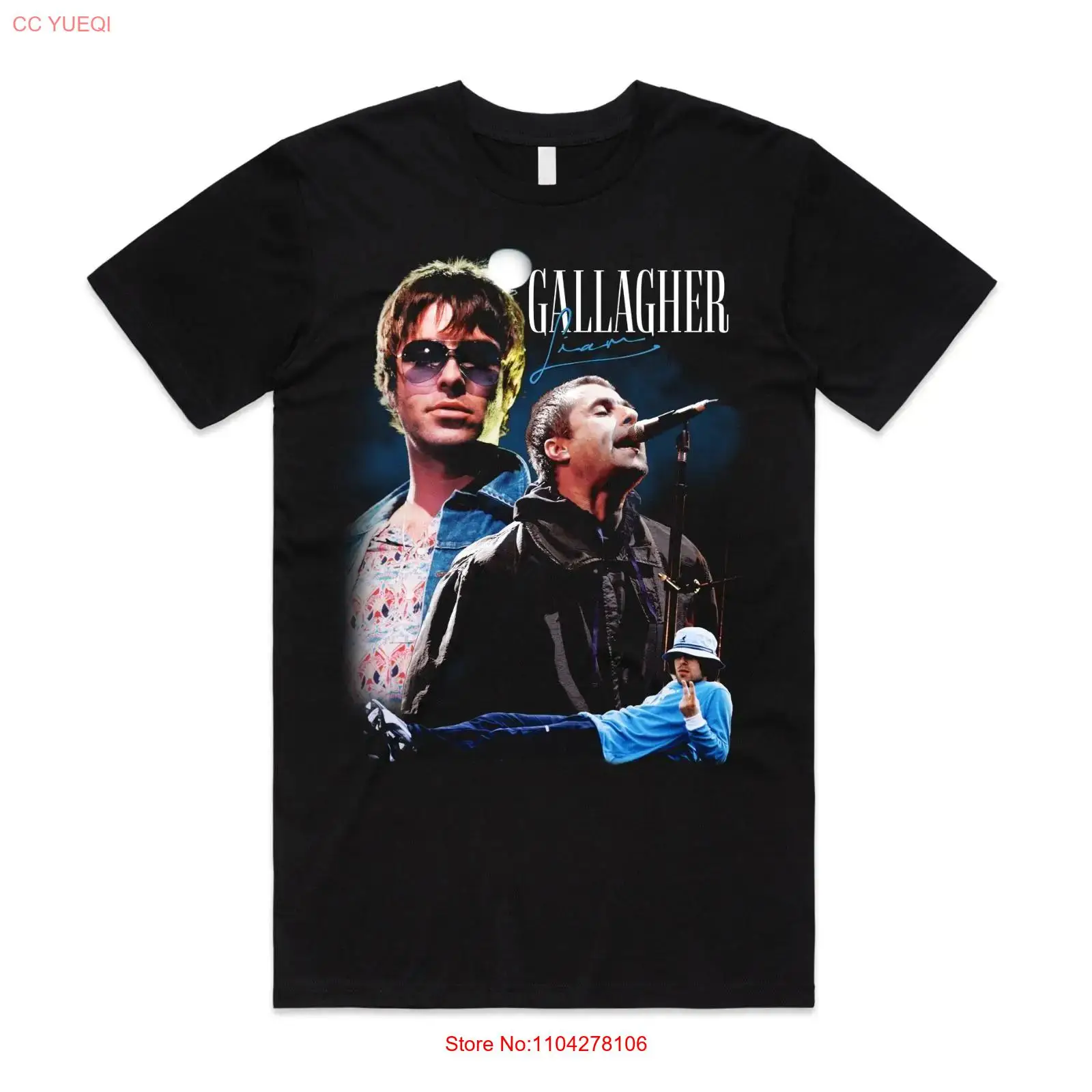 Vintage Fashion Uk - Liam Gallagher Homage T shirt Top