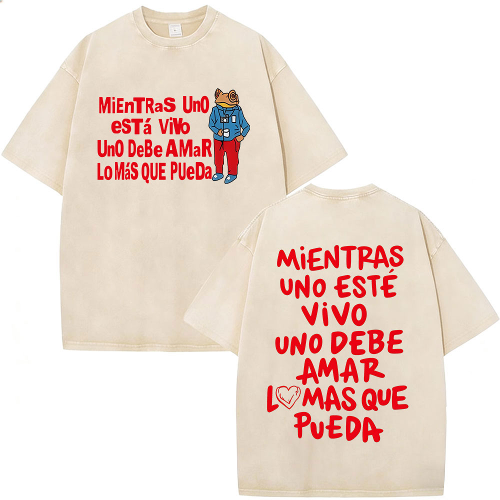 Vintage Fashion World - Rapper Bad Bunny Washed Vintage T-shirt