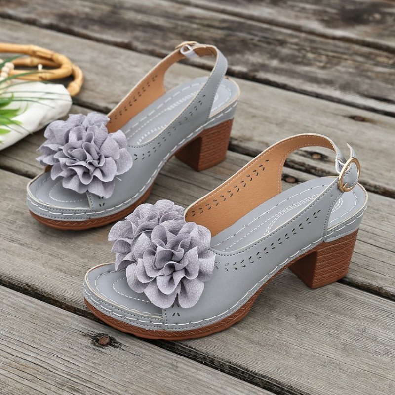 Vintage Flower Decorate Peep T - Vintage Fashion In 2026 评论和价格