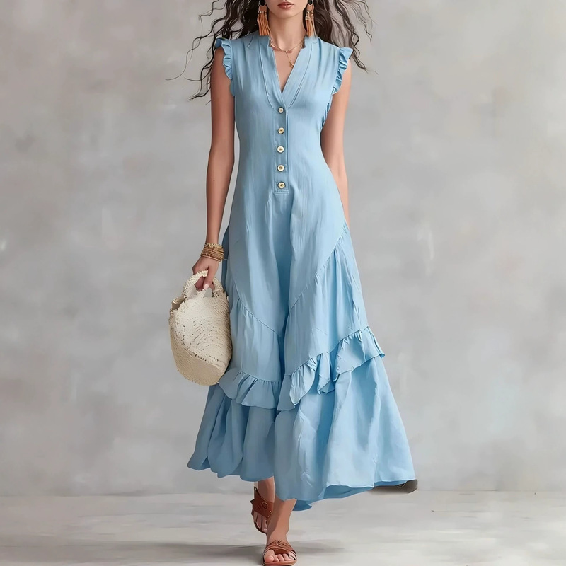 Women's Elegant Cotton Linen L - Vintage Fashion Prints 评论和价格