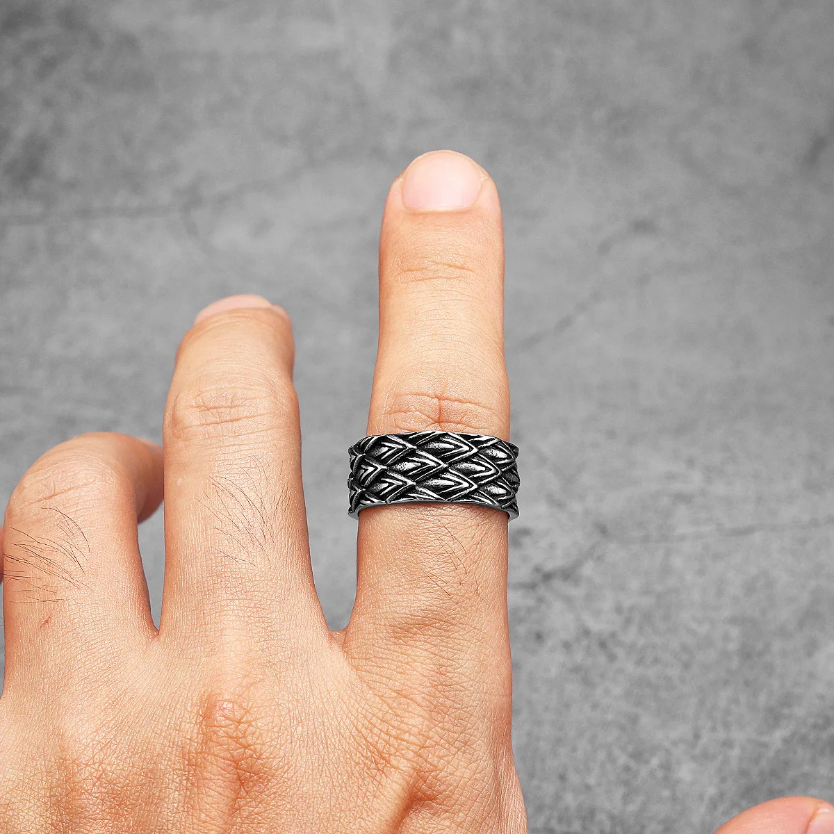 Unique Eagle Feather Men Rings - Vintage Fashion Newtown 评论和价格