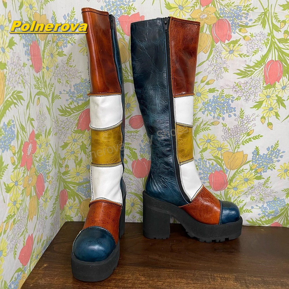 Women Retro Patchwork Leather  - Vintage Fashion In 2026 评论和价格