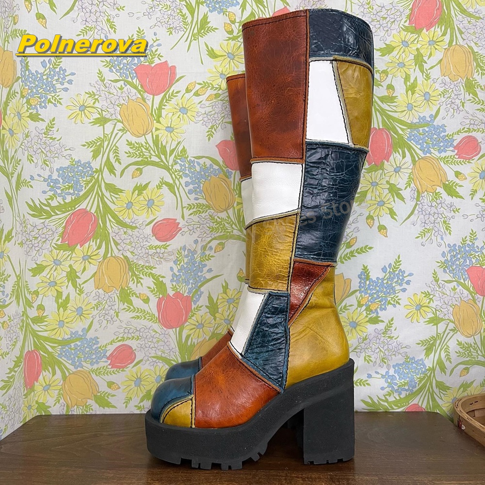 Women Retro Patchwork Leather  - Vintage Fashion In 2026 评论和价格