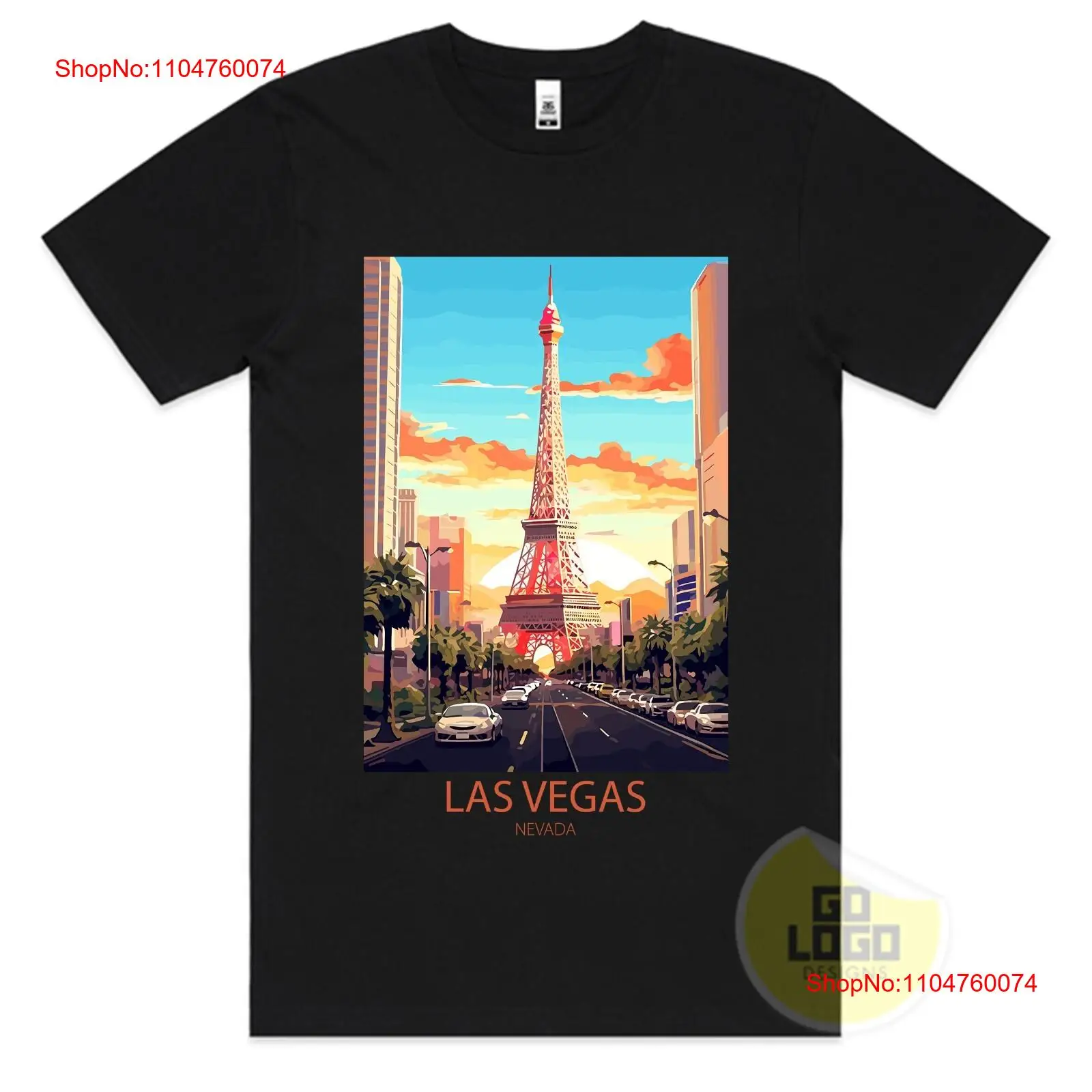 Travel T Shirt LAS VEGAS NEVAD - Vintage Fashion Las Vegas 评论和价格