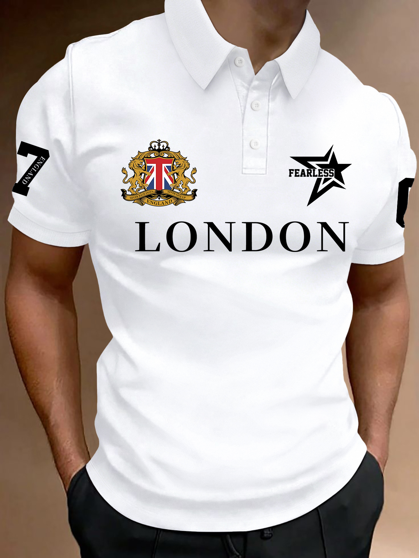 Men's Fashion Printed Polo Shi - Vintage Fashion London 评论和价格