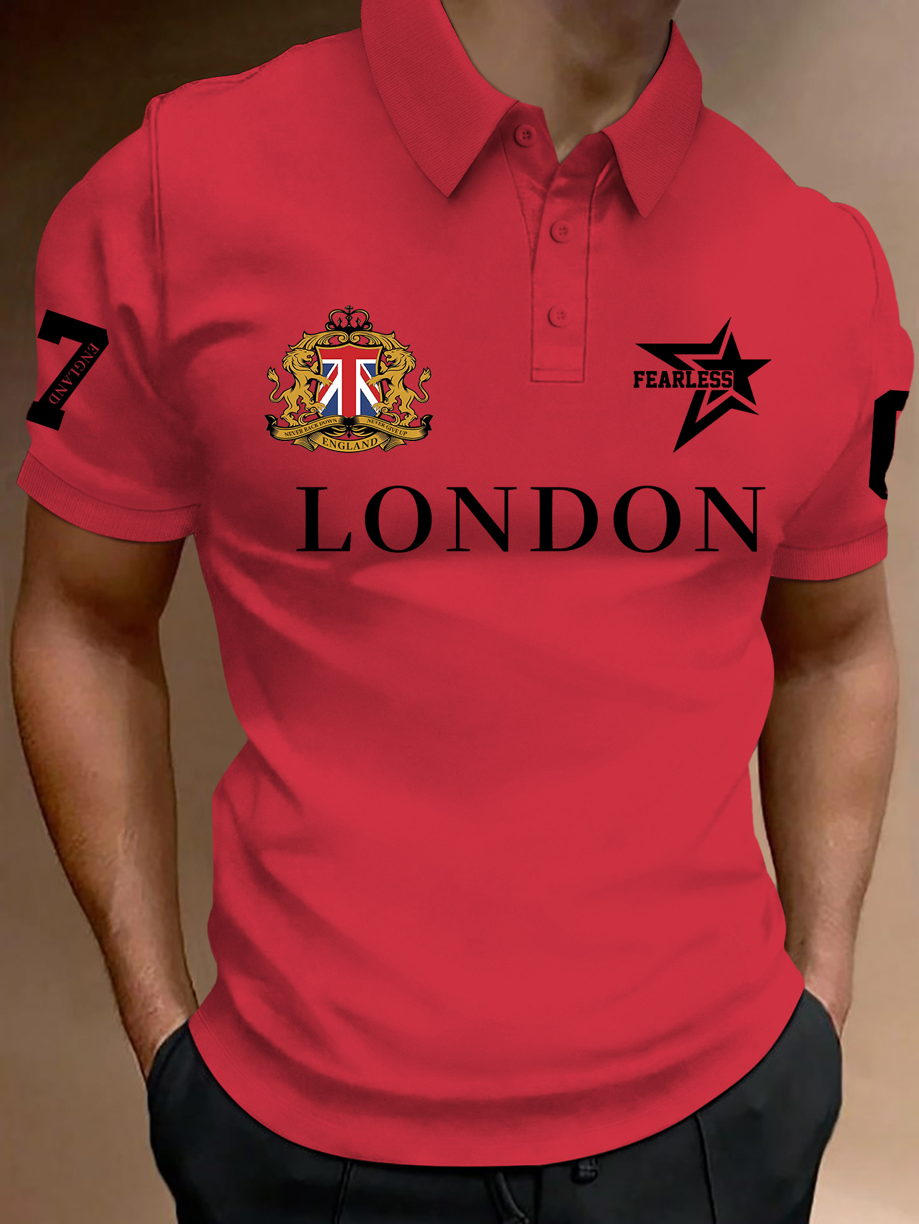 Men's Fashion Printed Polo Shi - Vintage Fashion London 评论和价格