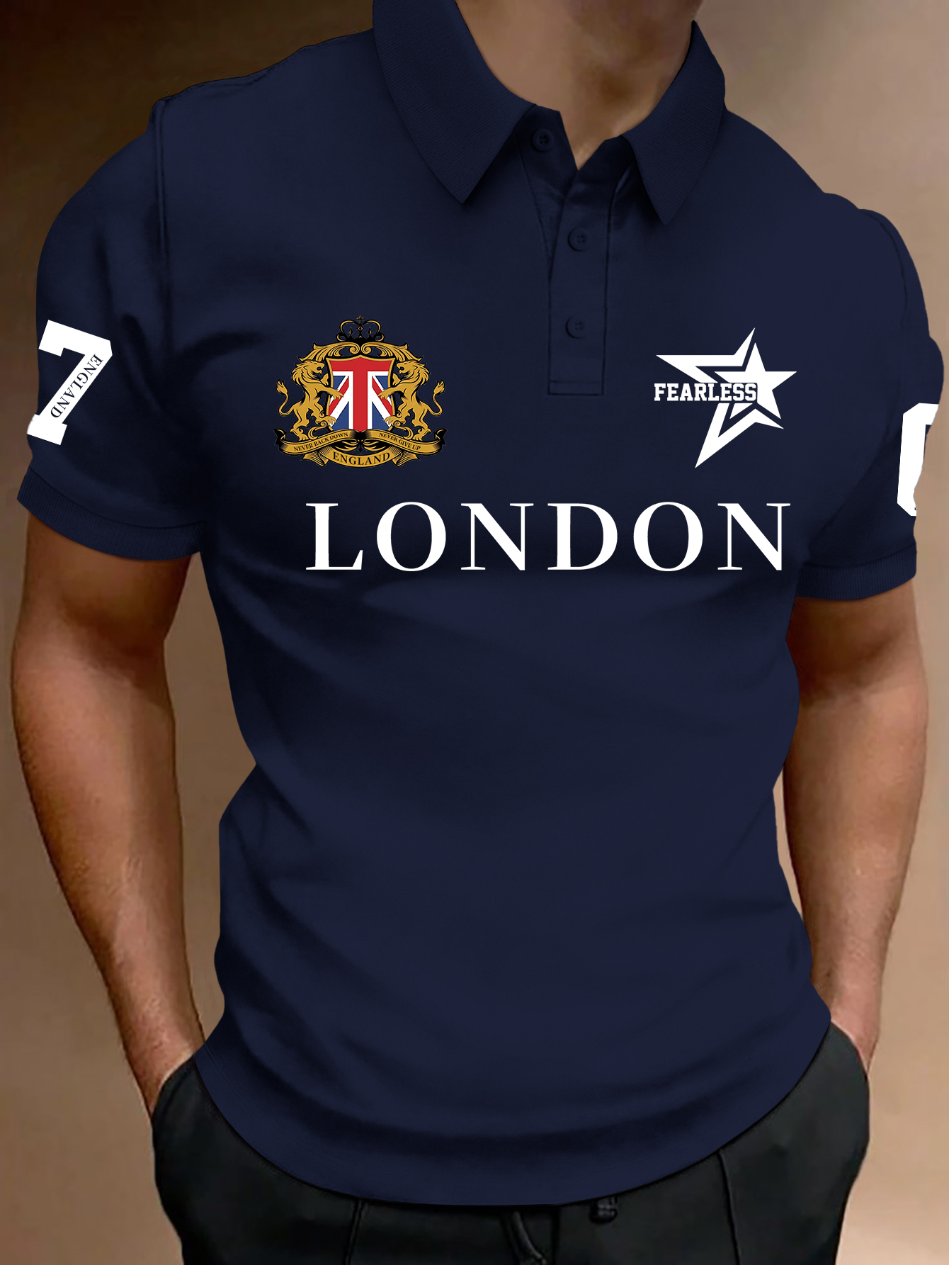 Men's Fashion Printed Polo Shi - Vintage Fashion London 评论和价格