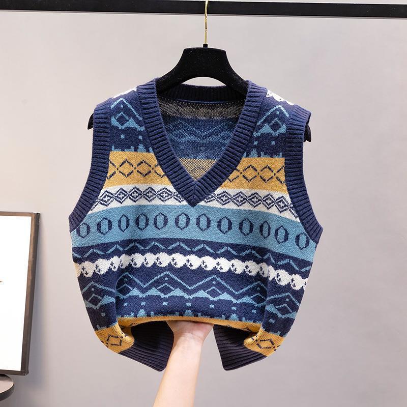 Fashion Knitted Vest Women's A - Vintage Fashion Newtown 评论和价格