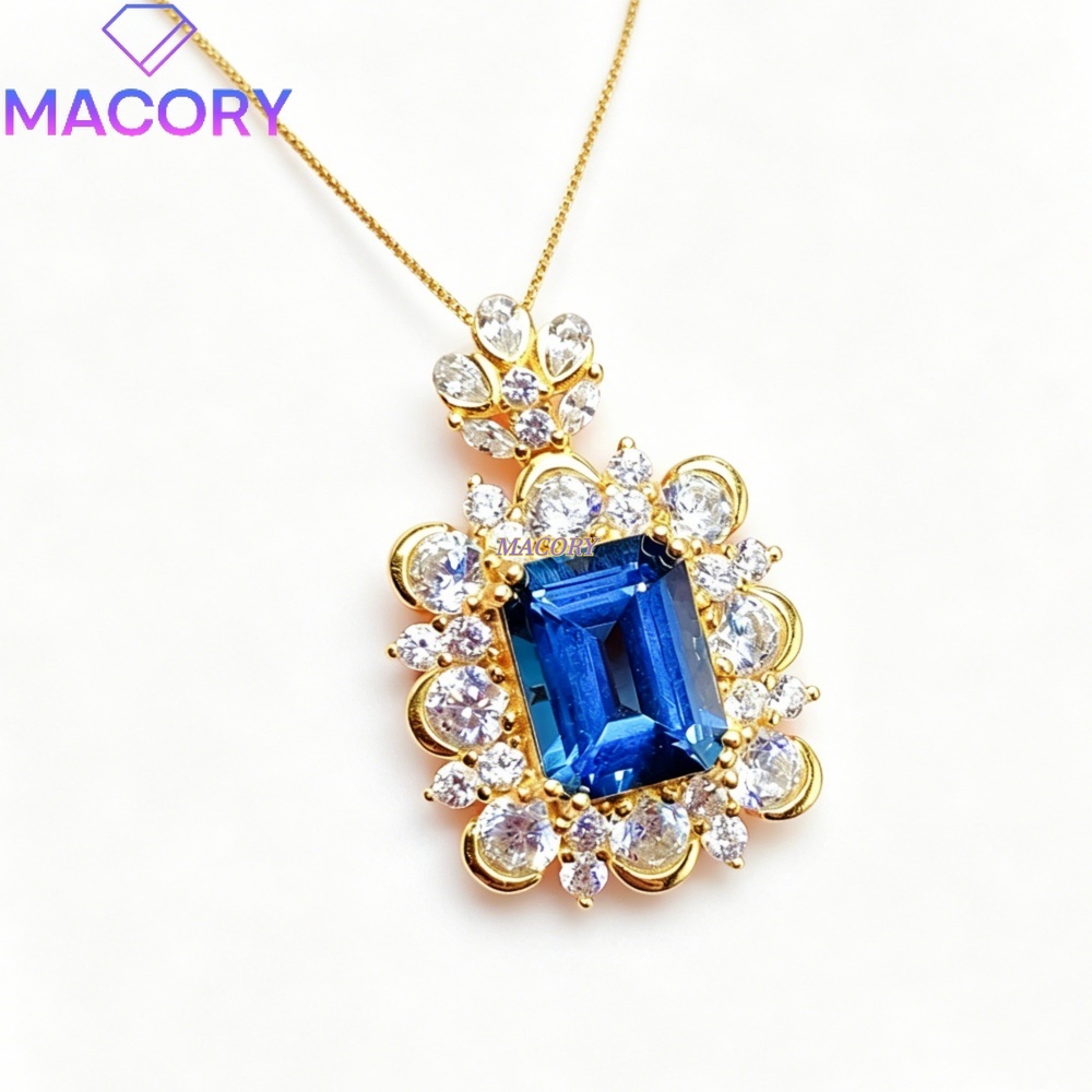 Natural London Blue Topaz Pend - Vintage Fashion London 评论和价格
