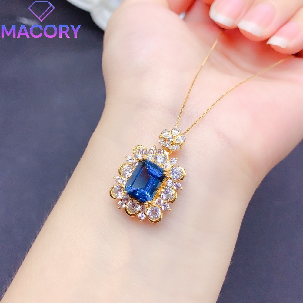 Natural London Blue Topaz Pend - Vintage Fashion London 评论和价格