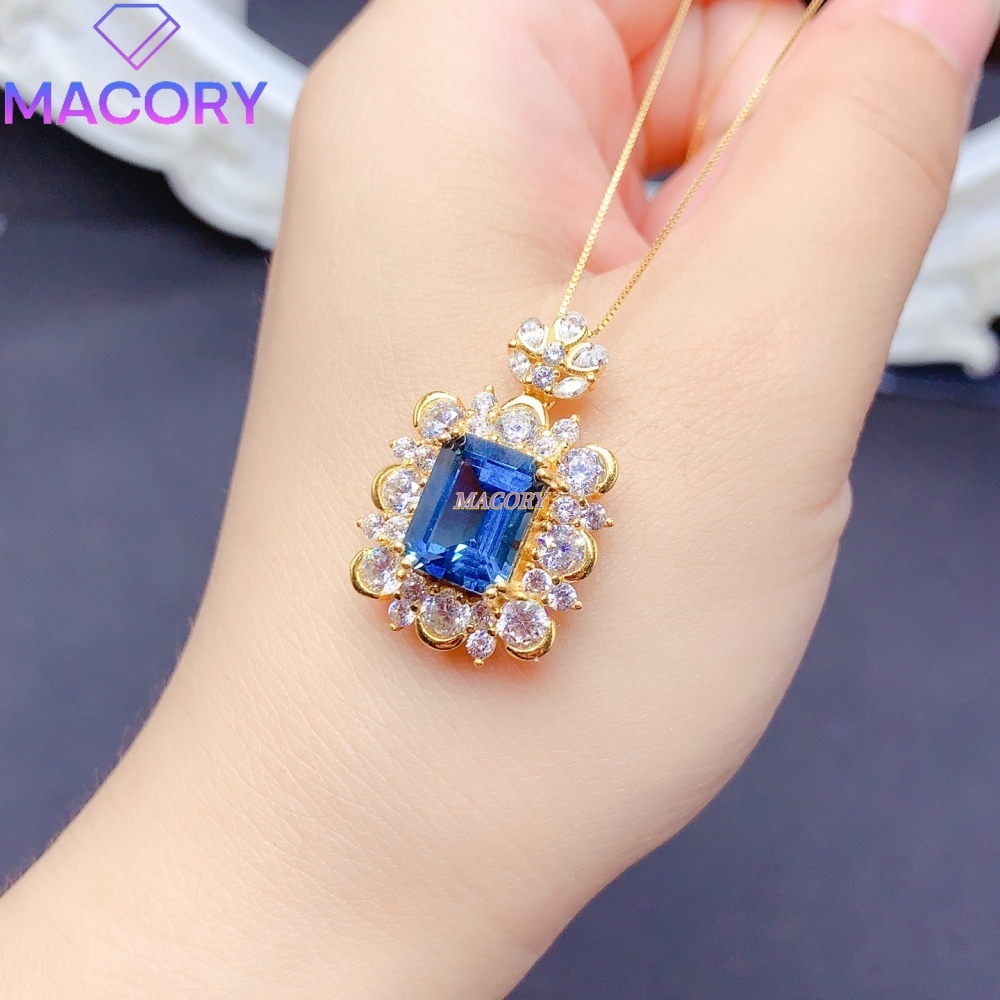 Natural London Blue Topaz Pend - Vintage Fashion London 评论和价格