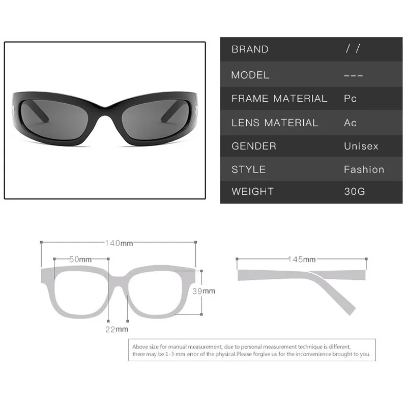Resin Y2K Glasses Tiktok Lense - Vintage Fashion Tiktok 评论和价格
