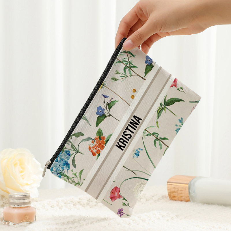 Custom Name Vintage Makeup Bag - Vintage Fashion Brand Names 评论和价格