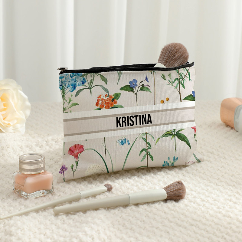 Custom Name Vintage Makeup Bag - Vintage Fashion Brand Names 评论和价格