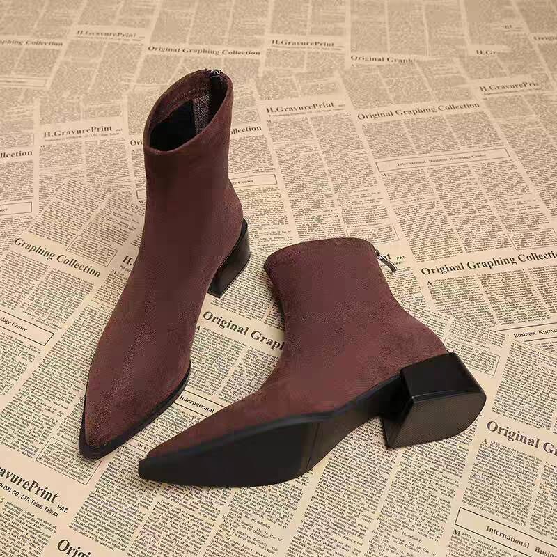 New Low Heel Women Mordern Ank - Vintage Fashion In 2026 评论和价格