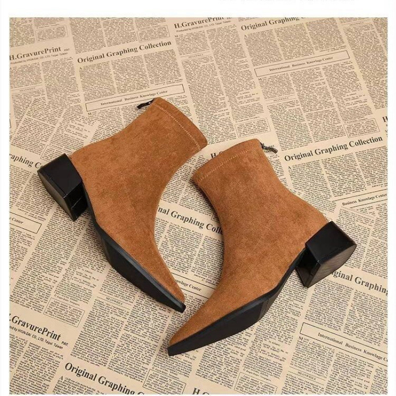 New Low Heel Women Mordern Ank - Vintage Fashion In 2026 评论和价格