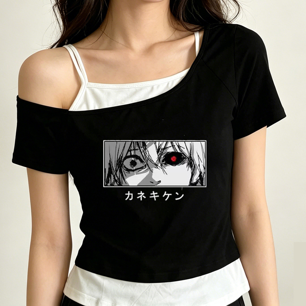 Tokyo Ghoul crop top ladies ko - Vintage Fashion In Tokyo 评论和价格