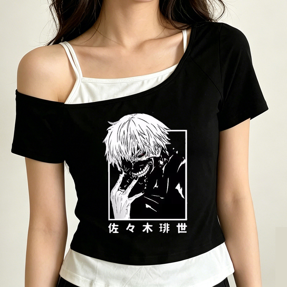 Tokyo Ghoul crop top ladies ko - Vintage Fashion In Tokyo 评论和价格