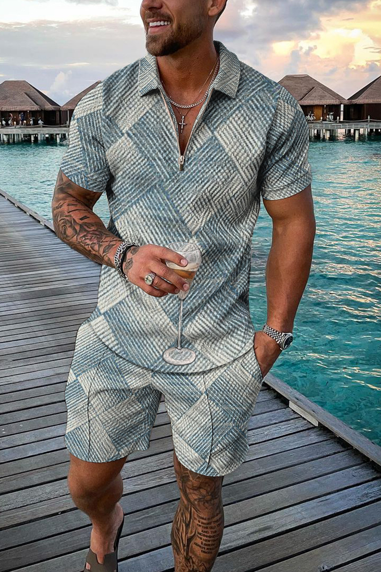 Vintage Men's Summer Casual Po - Vintage Fashion Prints 评论和价格