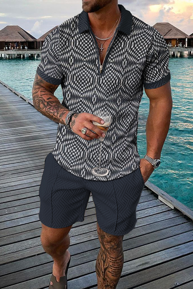 Vintage Men's Summer Casual Po - Vintage Fashion Prints 评论和价格