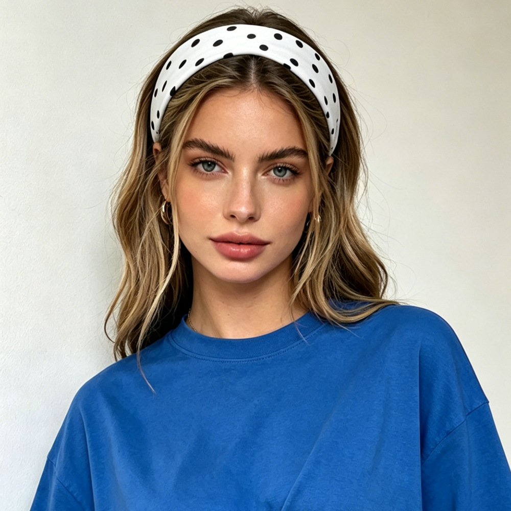 Retro Polka Dot Headbands For  - Vintage Fashion Tiktok 评论和价格