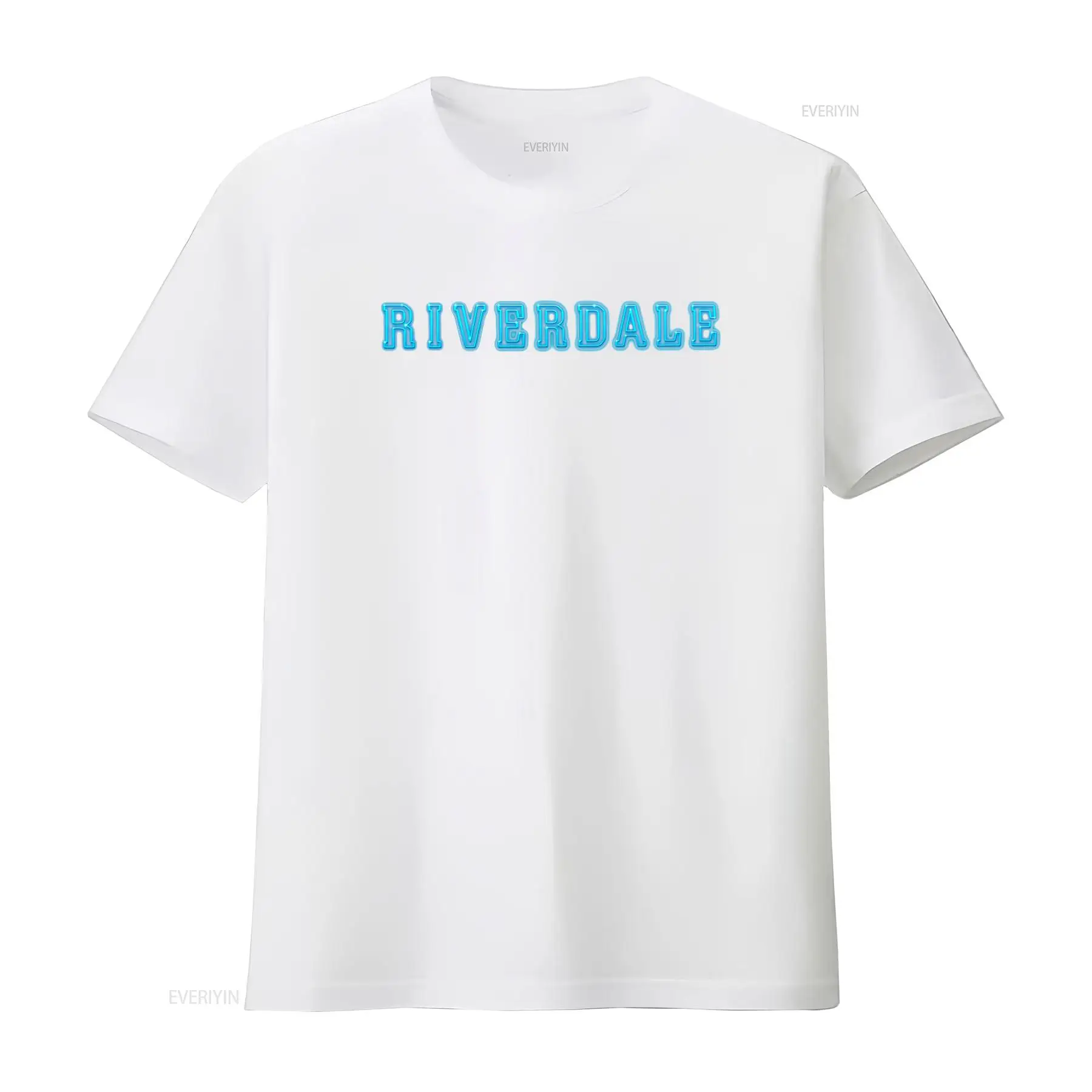 Riverdale Logo Neon Blue Print - Vintage Fashion Logos 评论和价格