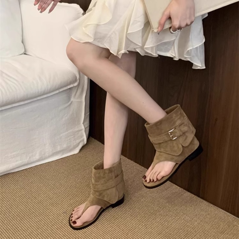 Women Peep Toe Boots Summer Ne - Vintage Fashion In 2026 评论和价格