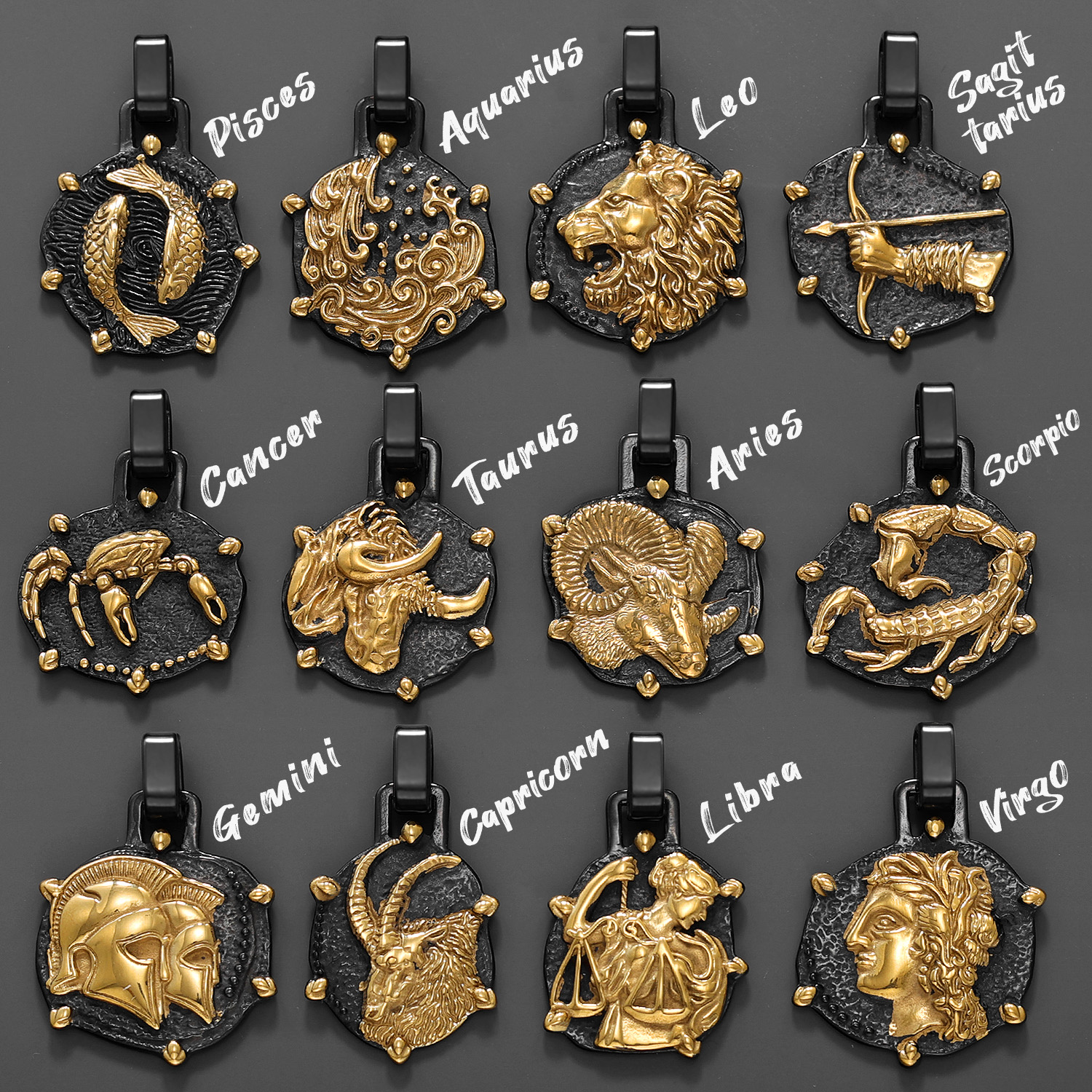 12 Constellation Men Necklaces - Vintage Fashion Newtown 评论和价格