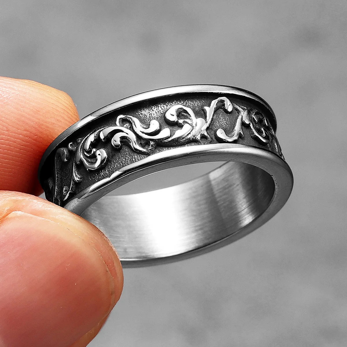 Retro Razor Blade Men Rings St - Vintage Fashion Newtown 评论和价格