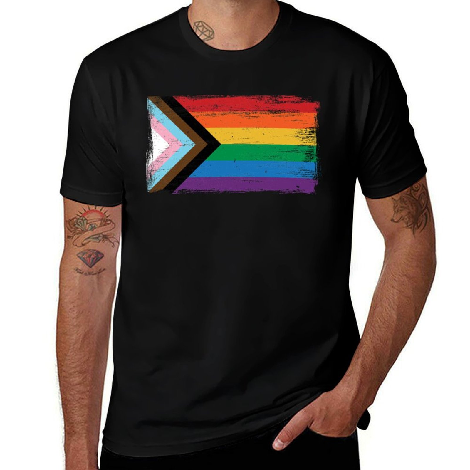 LGBTQ - Progress Pride Flag -  - Vintage Queer Fashion 评论和价格