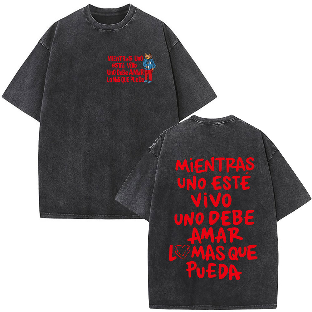 Rapper Bad Bunny Washed Vintag - Vintage Fashion World 评论和价格